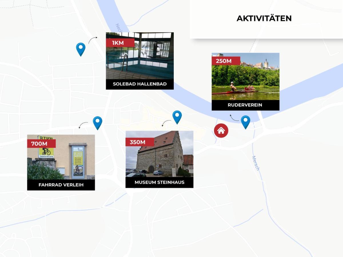 Wohnung In Top-Lage - Direkt Am Bahnhof Бад-Вимпфен Экстерьер фото